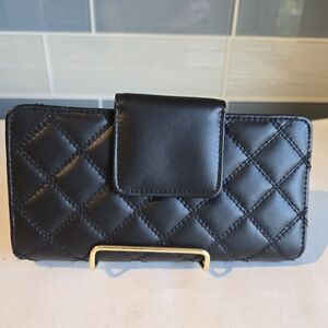 Buxton Black Faux Leather Wallet